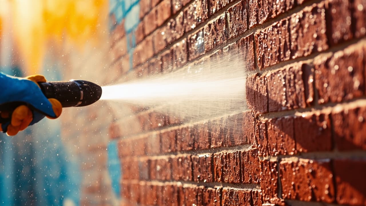 Beispielvisualisierung: Graffitireinigung